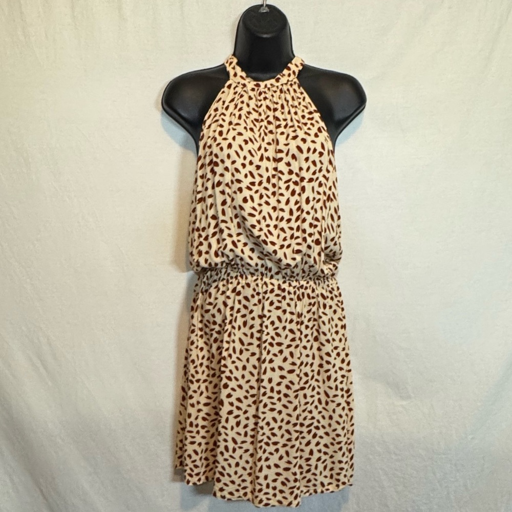 G-89β Coeur de Vague Cream & Red Sleeveless Summer MIDI Dress Size M